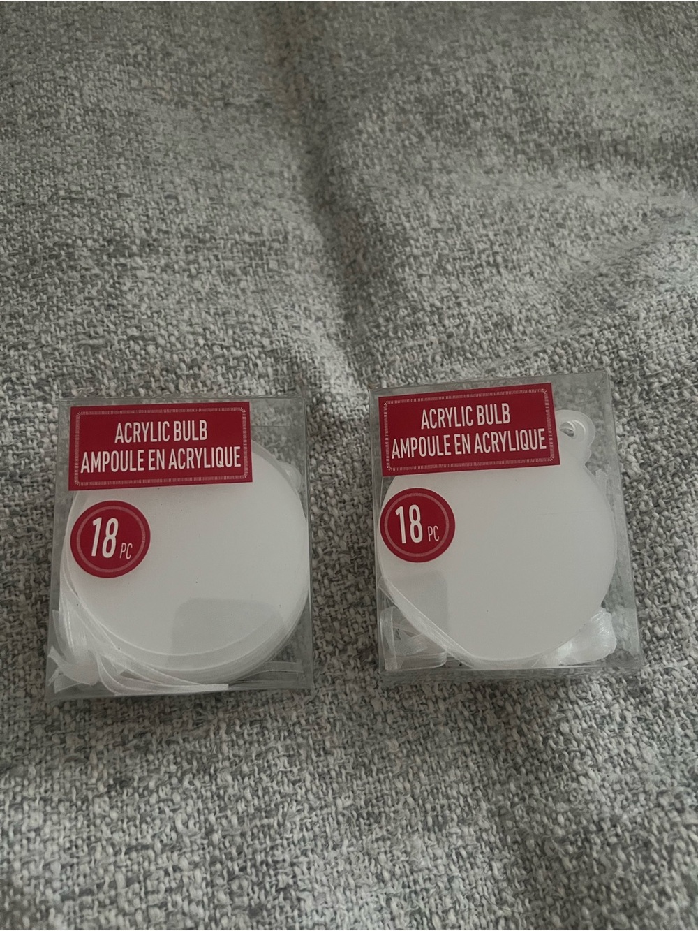 Acrylic Bulb ornaments